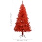 vidaXL Albero Natale Artificiale con LED e Supporto Rosso 120 cm PVC vidaXL Albero Natale Artificiale con LED e Supporto Rosso 120 cm PVC