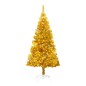 vidaXL Albero Natale Artificiale con LED e Supporto Oro 150 cm in PET vidaXL Albero Natale Artificiale con LED e Supporto Oro 150 cm in PET