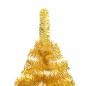 vidaXL Albero Natale Artificiale con LED e Supporto Oro 150 cm in PET vidaXL Albero Natale Artificiale con LED e Supporto Oro 150 cm in PET