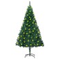 vidaXL Albero di Natale Artificiale con LED Rami Folti Verde 180 cm vidaXL Albero di Natale Artificiale con LED Rami Folti Verde 180 cm