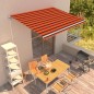Tenda da Sole Retrattile Manuale 400x300 cm Arancione e Marrone Tenda da Sole Retrattile Manuale 400x300 cm Arancione e Marrone