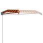 Tenda da Sole Retrattile Manuale 400x300 cm Arancione e Marrone Tenda da Sole Retrattile Manuale 400x300 cm Arancione e Marrone