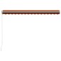 Tenda da Sole Retrattile Manuale 400x300 cm Arancione e Marrone Tenda da Sole Retrattile Manuale 400x300 cm Arancione e Marrone