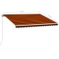 Tenda da Sole Retrattile Manuale 400x300 cm Arancione e Marrone Tenda da Sole Retrattile Manuale 400x300 cm Arancione e Marrone