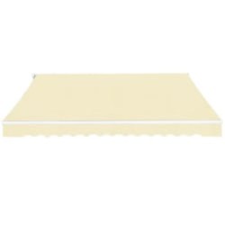 Tenda da Sole Pieghevole Manuale 600 cm Crema