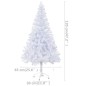 vidaXL Albero Natale Artificiale con LED e Palline 120 cm 230 Rami