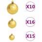 vidaXL Set Albero Natale Artificiale con LED e Palline Rosa 240 cm PVC vidaXL Set Albero Natale Artificiale con LED e Palline Rosa 240 cm PVC