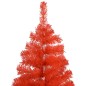 vidaXL Set Albero Natale Artificiale con LED e Palline Rosso 120cm PVC vidaXL Set Albero Natale Artificiale con LED e Palline Rosso 120cm PVC