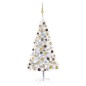vidaXL Set Albero Natale Artificiale LED e Palline Argento 150 cm PET vidaXL Set Albero Natale Artificiale LED e Palline Argento 150 cm PET