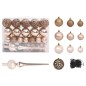 vidaXL Set Albero Natale Artificiale LED e Palline Argento 150 cm PET vidaXL Set Albero Natale Artificiale LED e Palline Argento 150 cm PET