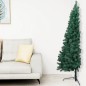 vidaXL Set Albero Natale Artificiale a Metà LED e Palline Verde 180 cm vidaXL Set Albero Natale Artificiale a Metà LED e Palline Verde 180 cm