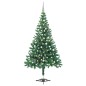 vidaXL Albero Natale Artificiale con Set Palline e LED 120 cm 230 Rami vidaXL Albero Natale Artificiale con Set Palline e LED 120 cm 230 Rami