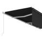 Tenda da Sole Retrattile Manuale con Parasole 6x3m Antracite Tenda da Sole Retrattile Manuale con Parasole 6x3m Antracite
