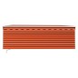 Tenda da Sole Retrattile con Parasole 4x3 m Arancio e Marrone