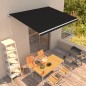 Tenda da Sole Retrattile Manuale 400x300 cm Antracite Tenda da Sole Retrattile Manuale 400x300 cm Antracite