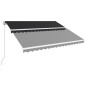 Tenda da Sole Retrattile Manuale 400x300 cm Antracite Tenda da Sole Retrattile Manuale 400x300 cm Antracite