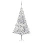 vidaXL Albero Natale Artificiale con LED e Palline Argento 240 cm PVC vidaXL Albero Natale Artificiale con LED e Palline Argento 240 cm PVC