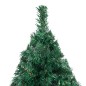 vidaXL Albero di Natale Preilluminato con Palline Verde 120 cm PVC vidaXL Albero di Natale Preilluminato con Palline Verde 120 cm PVC