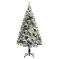 vidaXL Albero di Natale Artificiale con Luci LED e Neve Verde 120 cm vidaXL Albero di Natale Artificiale con Luci LED e Neve Verde 120 cm