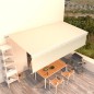 Tenda da Sole Retrattile Manuale con Parasole 6x3 m Crema Tenda da Sole Retrattile Manuale con Parasole 6x3 m Crema