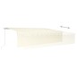Tenda da Sole Retrattile Manuale con Parasole 6x3 m Crema Tenda da Sole Retrattile Manuale con Parasole 6x3 m Crema