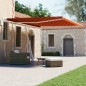 Tenda Retrattile Manuale con Palo 400x300 cm Arancio Marrone Tenda Retrattile Manuale con Palo 400x300 cm Arancio Marrone