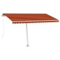 Tenda Retrattile Manuale con Palo 400x300 cm Arancio Marrone Tenda Retrattile Manuale con Palo 400x300 cm Arancio Marrone