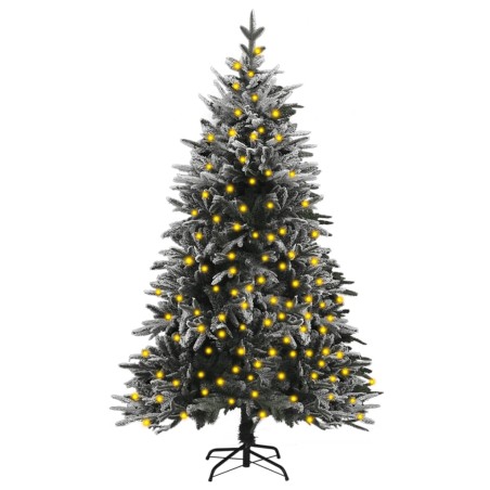vidaXL Albero Natale Artificiale con LED e Neve 150 cm in PVC e PE