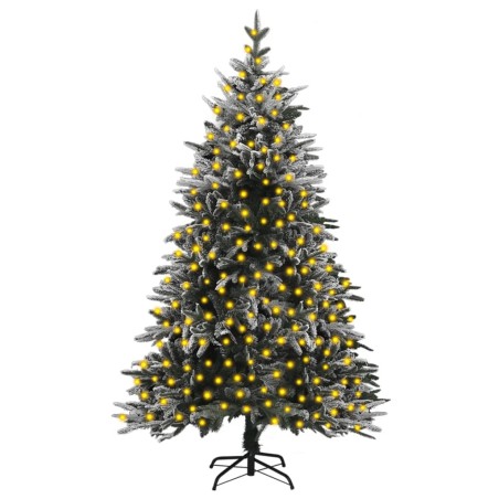 vidaXL Albero di Natale Artificiale con LED e Neve 210 cm in PVC e PE