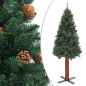 vidaXL Albero Natale Artificiale Sottile LED e Palline Verde 150cm PVC vidaXL Albero Natale Artificiale Sottile LED e Palline Verde 150cm PVC