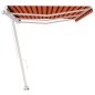 Tenda Retrattile Manuale Autoportante 600x300cm Arancio Marrone Tenda Retrattile Manuale Autoportante 600x300cm Arancio Marrone