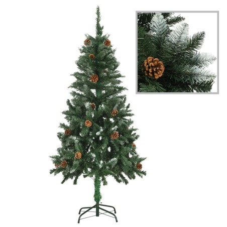 vidaXL Set Albero Natale Artificiale con LED Palline e Pigne 150 cm