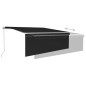 Tenda da Sole Retrattile Manuale con Parasole 4x3 m Antracite Tenda da Sole Retrattile Manuale con Parasole 4x3 m Antracite