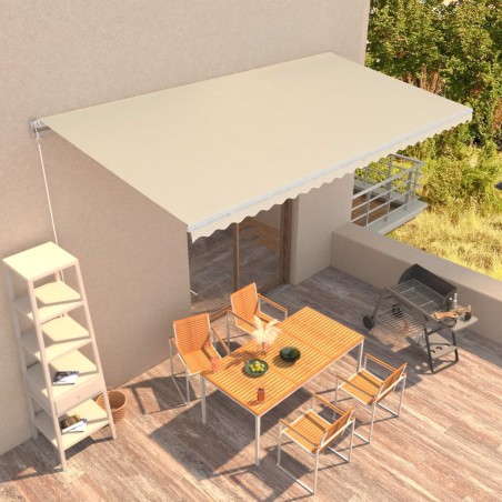 Tenda da Sole Retrattile Manuale 600x300 cm Crema