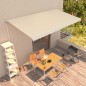 Tenda da Sole Retrattile Manuale 600x300 cm Crema Tenda da Sole Retrattile Manuale 600x300 cm Crema