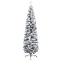 vidaXL Set Albero Natale Artificiale Sottile LED e Palline Verde 240cm vidaXL Set Albero Natale Artificiale Sottile LED e Palline Verde 240cm