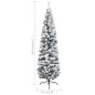 vidaXL Set Albero Natale Artificiale Sottile LED e Palline Verde 240cm vidaXL Set Albero Natale Artificiale Sottile LED e Palline Verde 240cm