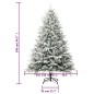 vidaXL Albero Natale Artificiale con LED Palline e Neve 240cm PVC e PE vidaXL Albero Natale Artificiale con LED Palline e Neve 240cm PVC e PE