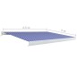 Tenda a Cassonetto Motorizzata 450x300 cm Blu e Bianco Tenda a Cassonetto Motorizzata 450x300 cm Blu e Bianco