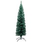 vidaXL Set Albero Natale Artificiale Sottile LED e Palline Verde 150cm vidaXL Set Albero Natale Artificiale Sottile LED e Palline Verde 150cm