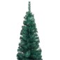 vidaXL Set Albero Natale Artificiale Sottile LED e Palline Verde 150cm vidaXL Set Albero Natale Artificiale Sottile LED e Palline Verde 150cm