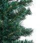 vidaXL Set Albero Natale Artificiale Sottile LED e Palline Verde 150cm vidaXL Set Albero Natale Artificiale Sottile LED e Palline Verde 150cm