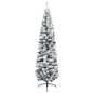 vidaXL Set Albero di Natale Sottile con Luci LED e Palline Verde 210cm vidaXL Set Albero di Natale Sottile con Luci LED e Palline Verde 210cm