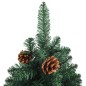 vidaXL Set Albero Natale Sottile Luci LED e Palline Verde 150 cm PVC vidaXL Set Albero Natale Sottile Luci LED e Palline Verde 150 cm PVC
