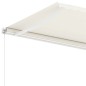 Tenda da Sole Retrattile Manuale con Palo 400x300 cm Crema