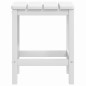 Sedie da Giardino con Tavolo Adirondack in HDPE Bianco Sedie da Giardino con Tavolo Adirondack in HDPE Bianco