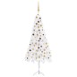 vidaXL Albero Natale per Angolo con LED e Palline Bianco 240 cm PVC vidaXL Albero Natale per Angolo con LED e Palline Bianco 240 cm PVC