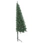 vidaXL Albero di Natale Angolare con LED e Palline Verde 240 cm in PVC vidaXL Albero di Natale Angolare con LED e Palline Verde 240 cm in PVC