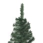 vidaXL Albero di Natale Angolare con LED e Palline Verde 240 cm in PVC vidaXL Albero di Natale Angolare con LED e Palline Verde 240 cm in PVC