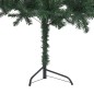 vidaXL Albero di Natale Angolare con LED e Palline Verde 240 cm in PVC vidaXL Albero di Natale Angolare con LED e Palline Verde 240 cm in PVC